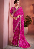 Vibrant Satin Silk Saree