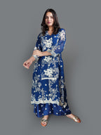 Indigo Blossom Printed Kurta Set (K-1970 M-85)