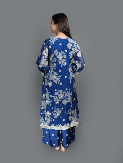 Indigo Blossom Printed Kurta Set (K-1970 M-85)