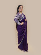 Empress Violet Grandeur Saree (HB-118 B-118)