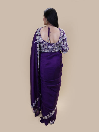 Empress Violet Grandeur Saree (HB-118 B-118)