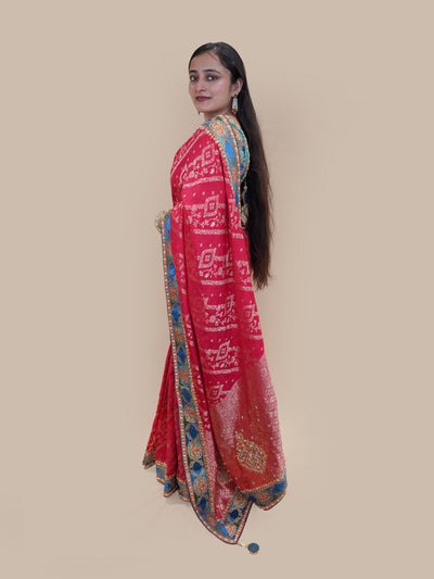 Regal Ruby Brocade Saree (11054 GS-108)