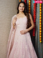 Petal Chiffon Gown ( OLIVE M-91)