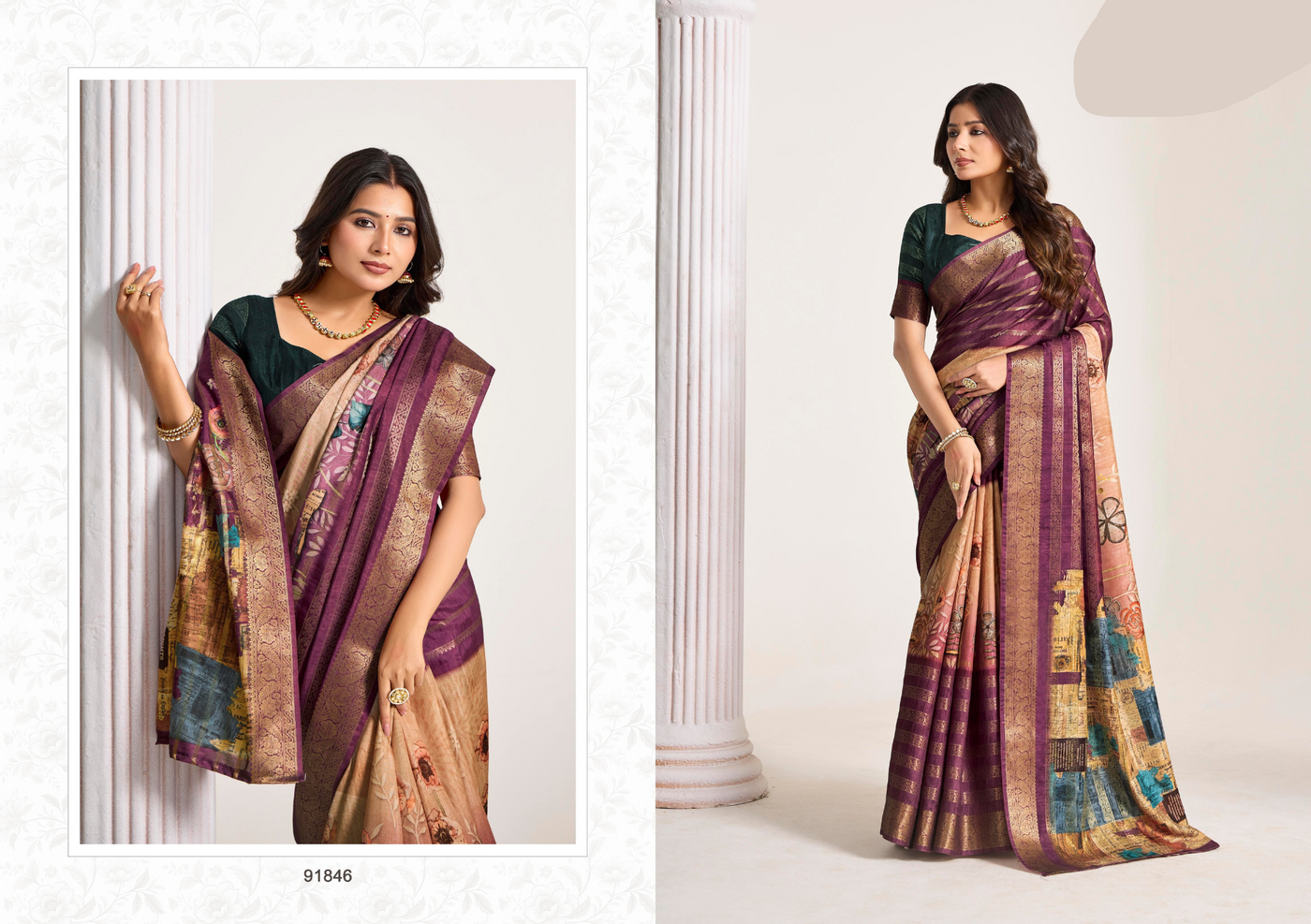 Anvi Vol-02 Print & Woven Saree Collection (GS-48)