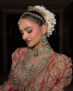 Rust mettalic luxury lehenga