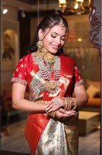 Aashna Crimson Silk Saree (SNJC AP-24)