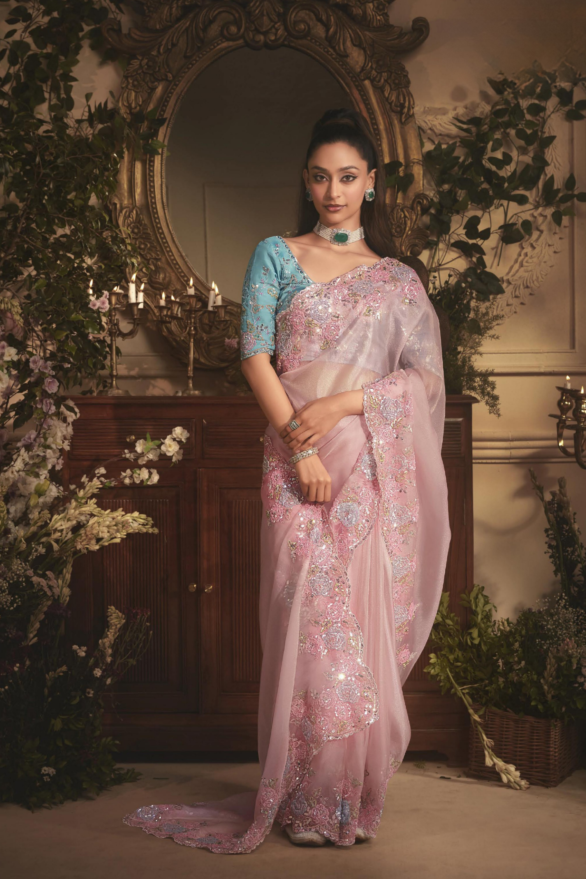 The 'Cotton Candy Dream' Saree (5485 GS-98)