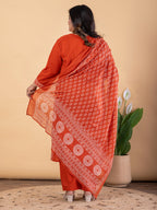 Bandhej Bloom Kurta Set
