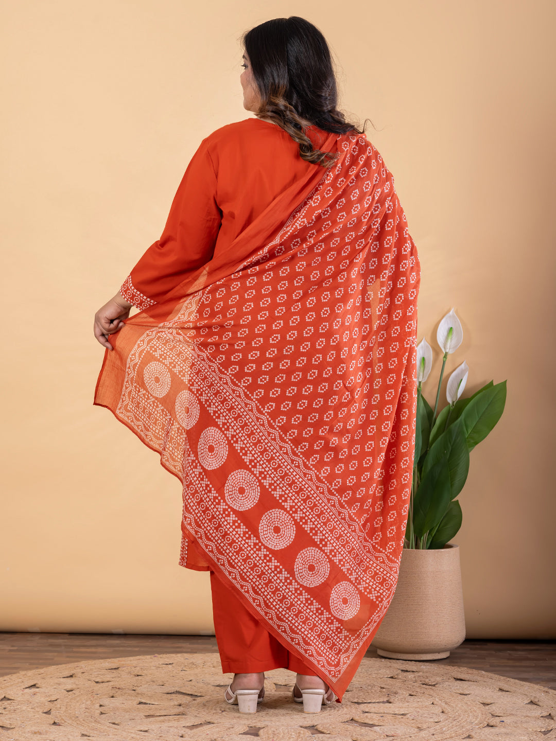 Bandhej Bloom Kurta Set