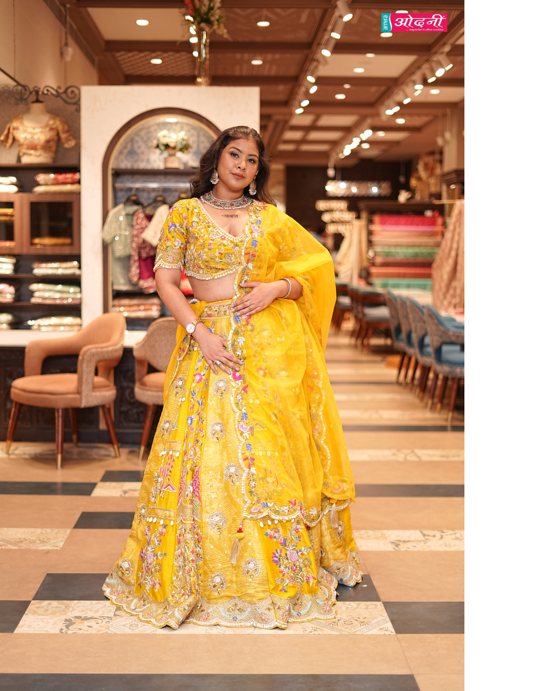 Saffron Sunshine Lehenga (918-A D-17)