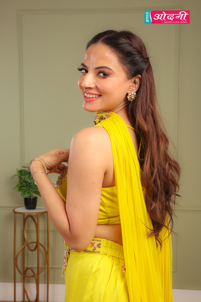 Modernize Lemon Yellow Sharara Co-ord set (4894 M-35)