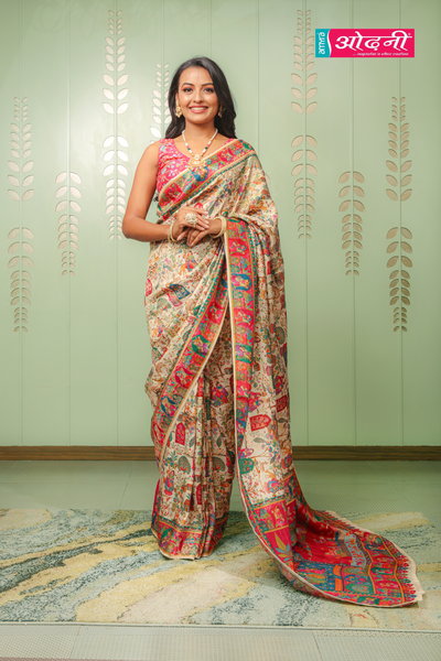 Kalamkari Heritage Art Saree (SD7168 GS-41)