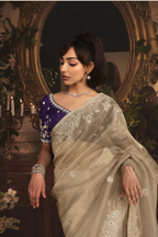 The 'Champagne Mist' Saree (5486 GS-98)