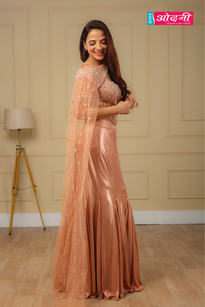 Copper Siren Embellished Dress (J9136 D-16)