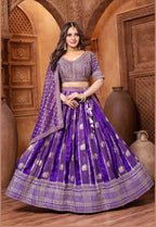 Azure Royalty Banarasi Lehenga Set (5114-1 GA-39)