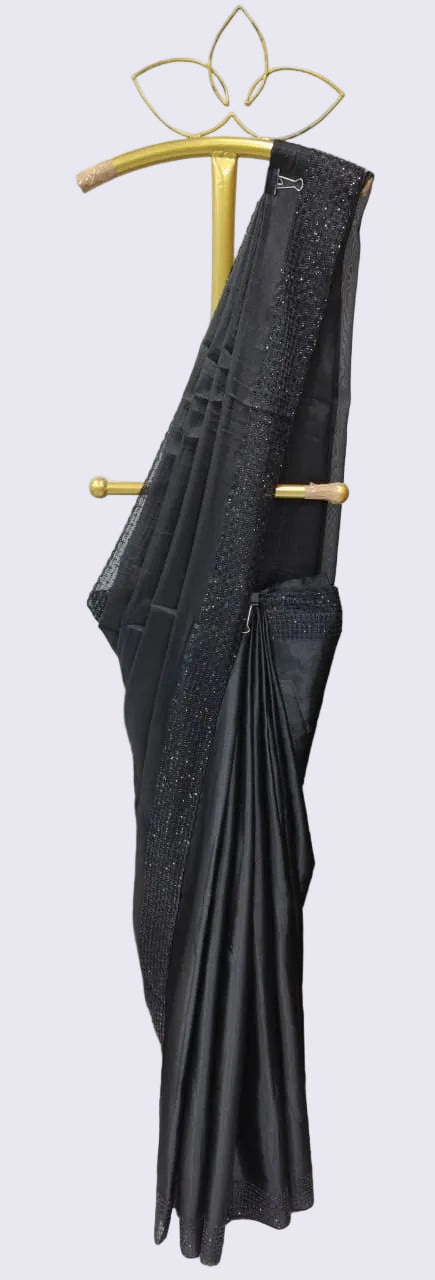 Midnight Sequin Noir Saree (547 GS-11)