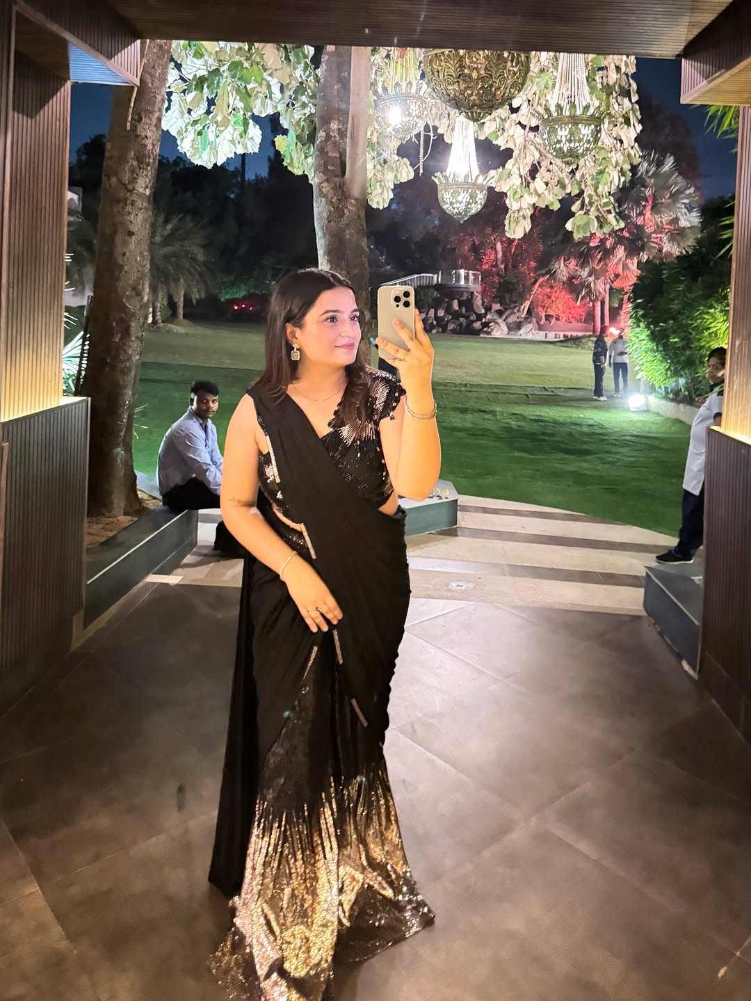Midnight Glam Fusion Drape Saree (S-656 D-17)