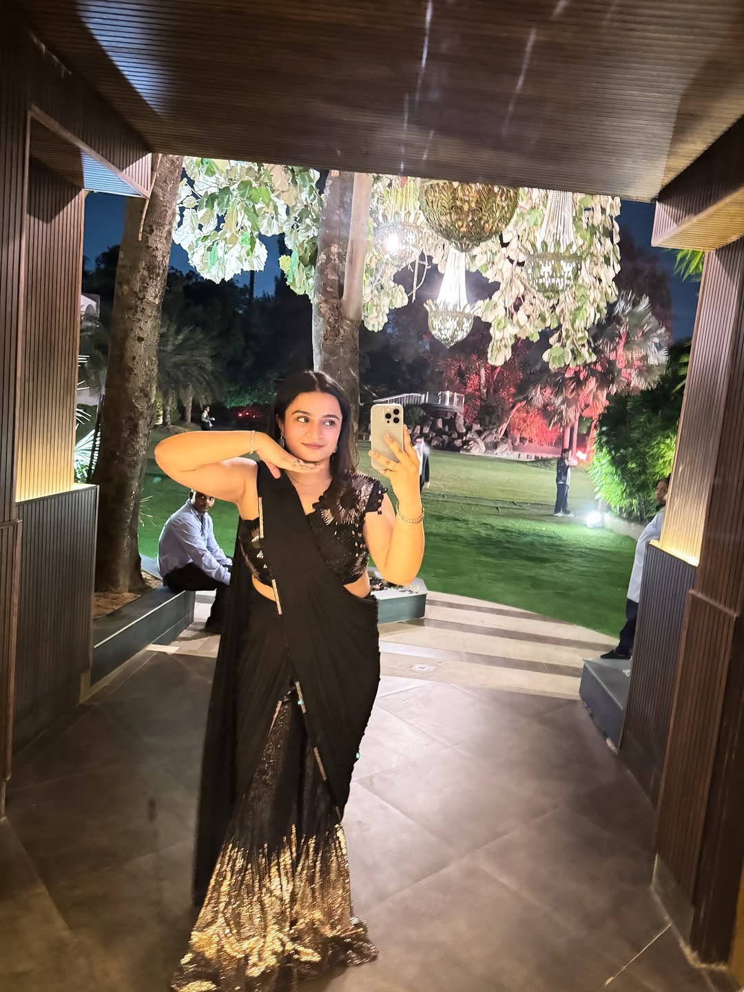 Midnight Glam Fusion Drape Saree (S-656 D-17)