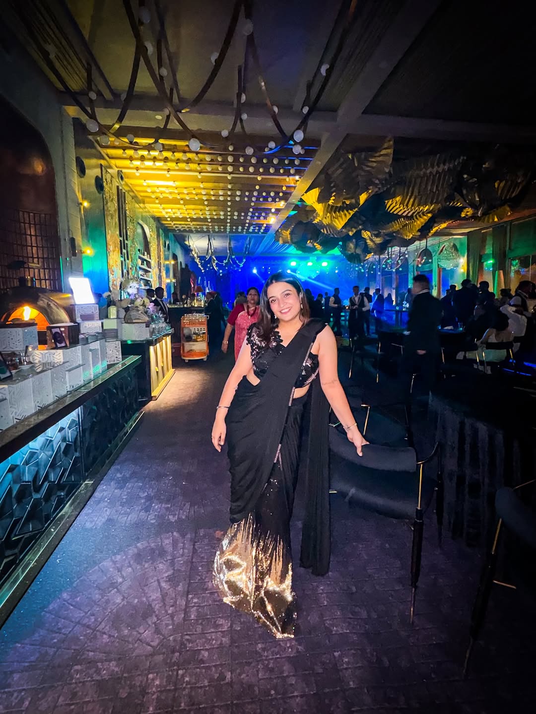 Midnight Glam Fusion Drape Saree (S-656 D-17)