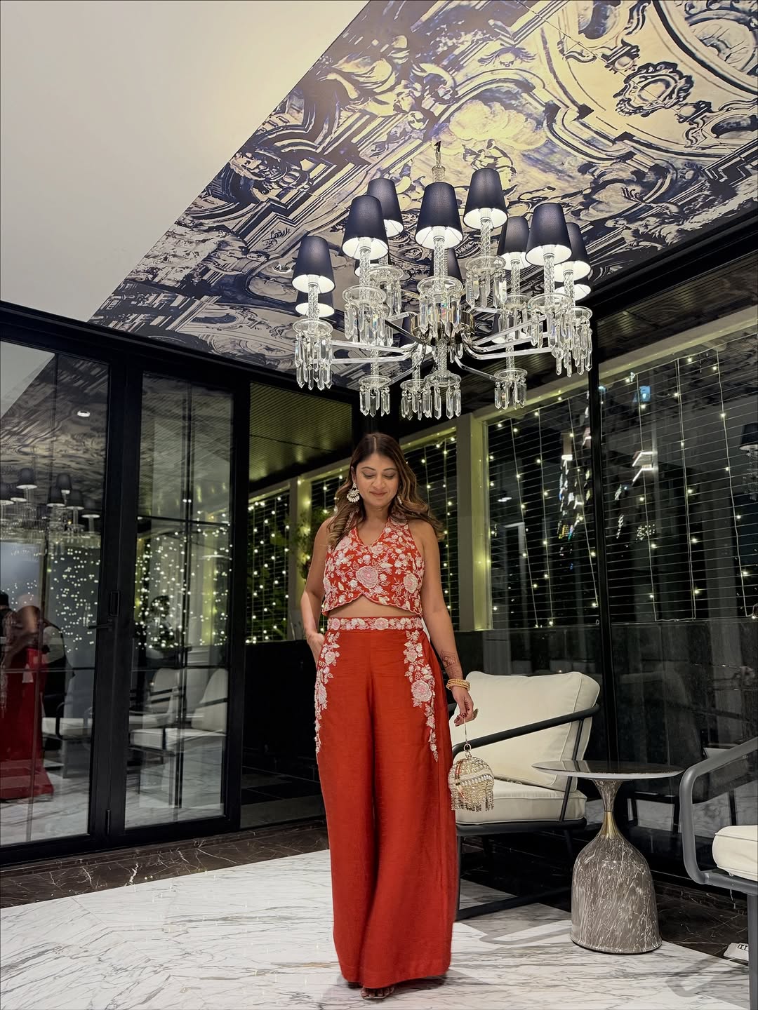 Marigold Bloom Co-ord Set (J-CROP-TOP-24 B-52) Main image