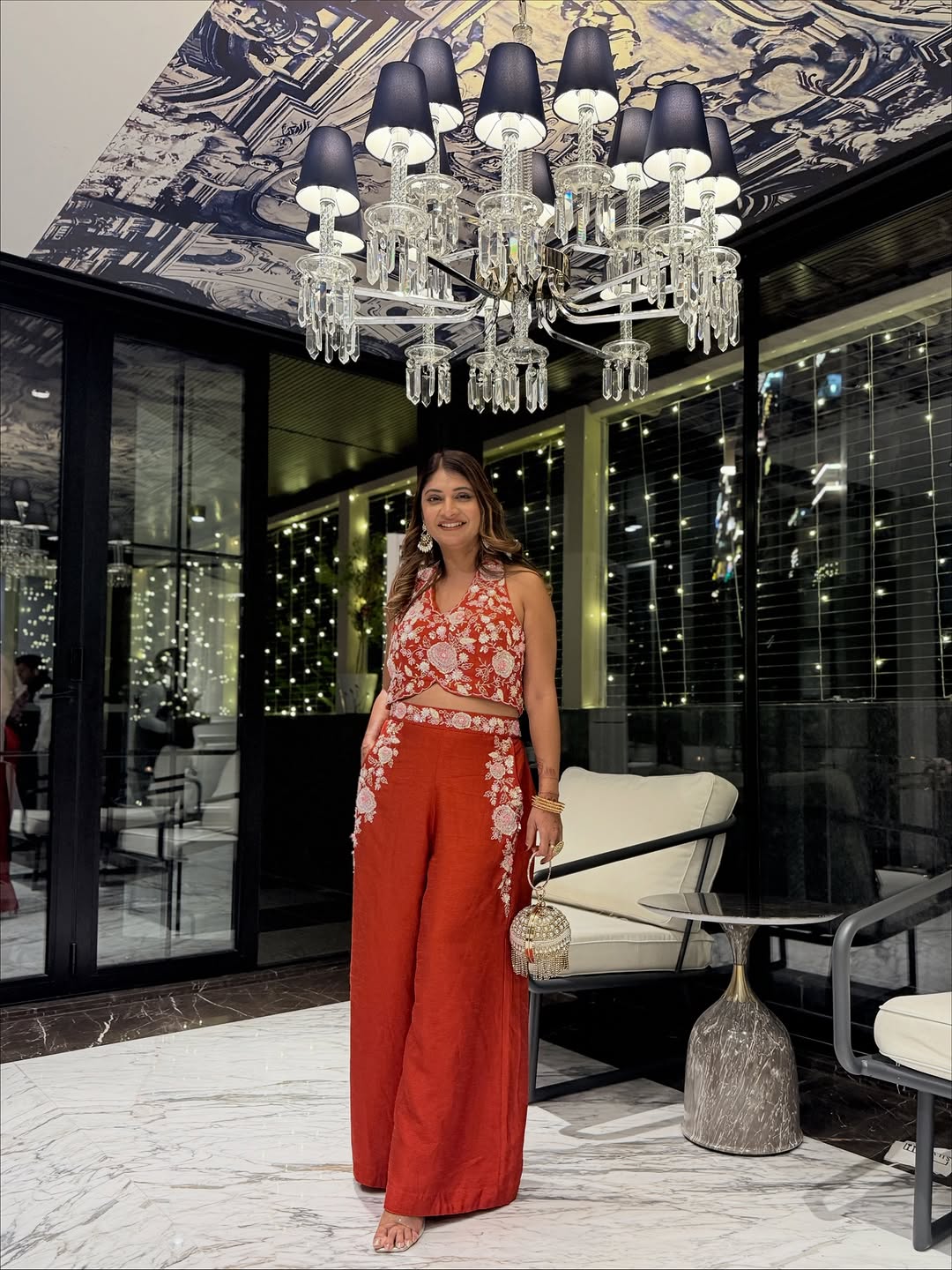 Marigold Bloom Co-ord Set (J-CROP-TOP-24 B-52) Secondary image