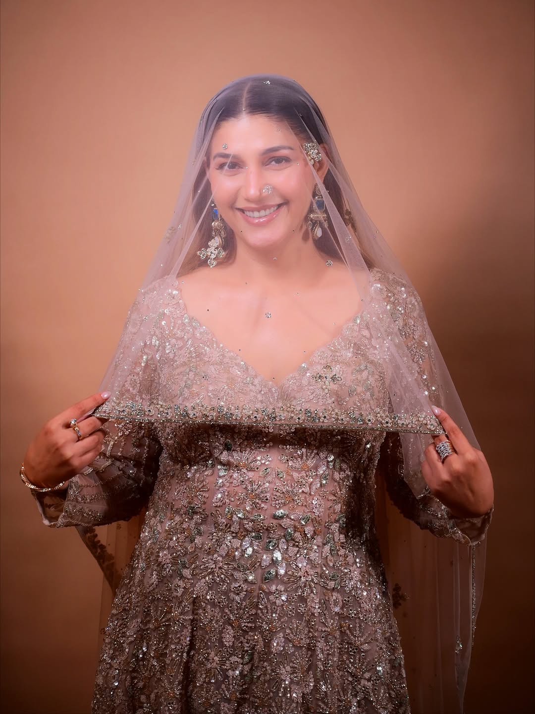 The Luxury Shimmering Peplum Sharara Wore by "Sapna Choudhary"