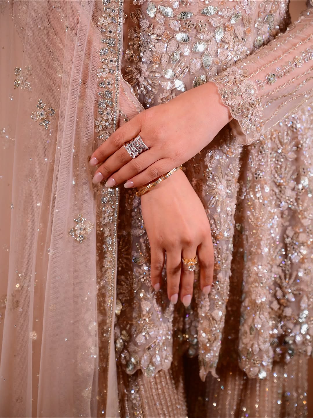 The Luxury Shimmering Peplum Sharara Wore by "Sapna Choudhary"