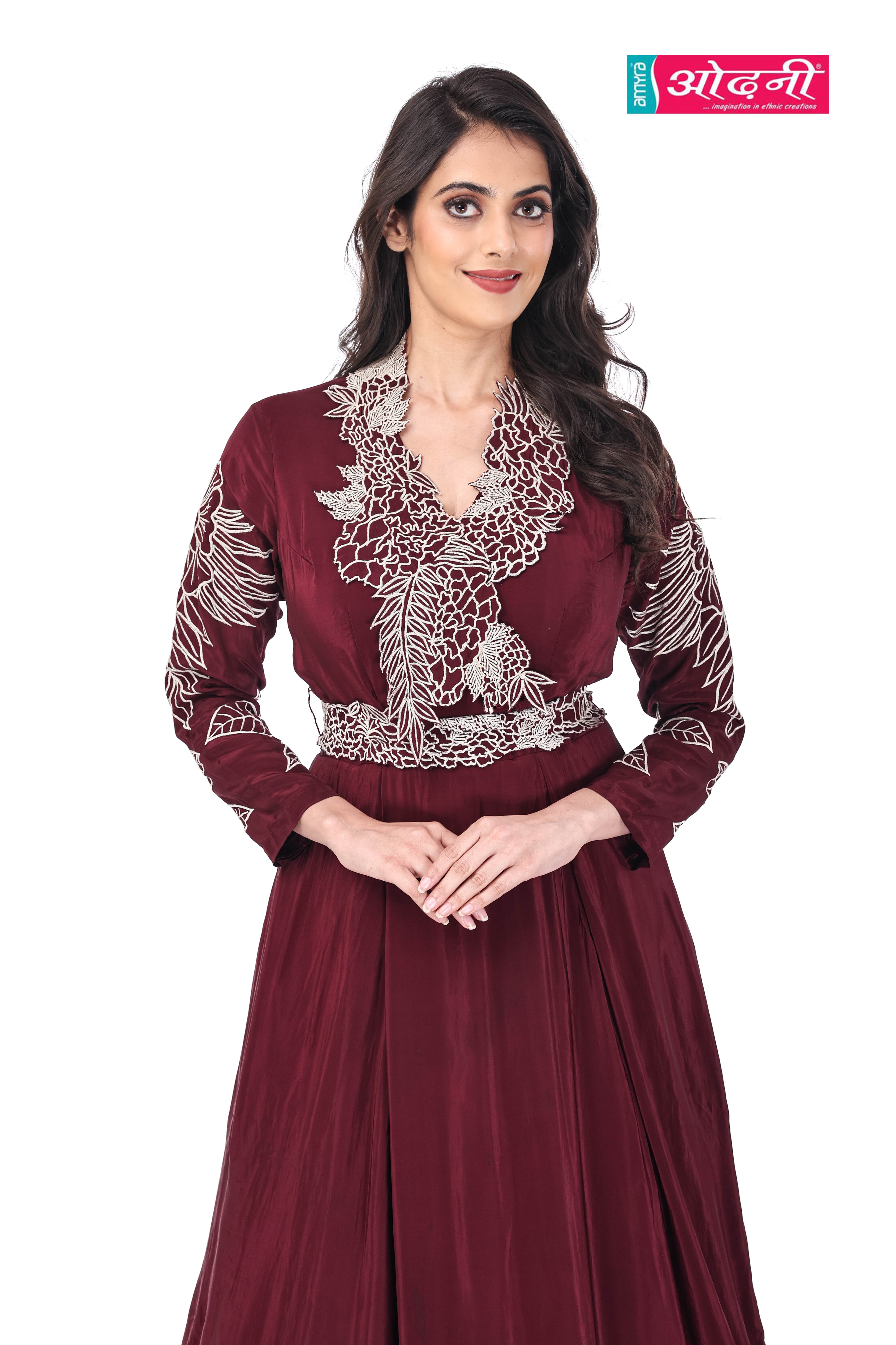 Maroon Majestic Gown (1948 B-13)