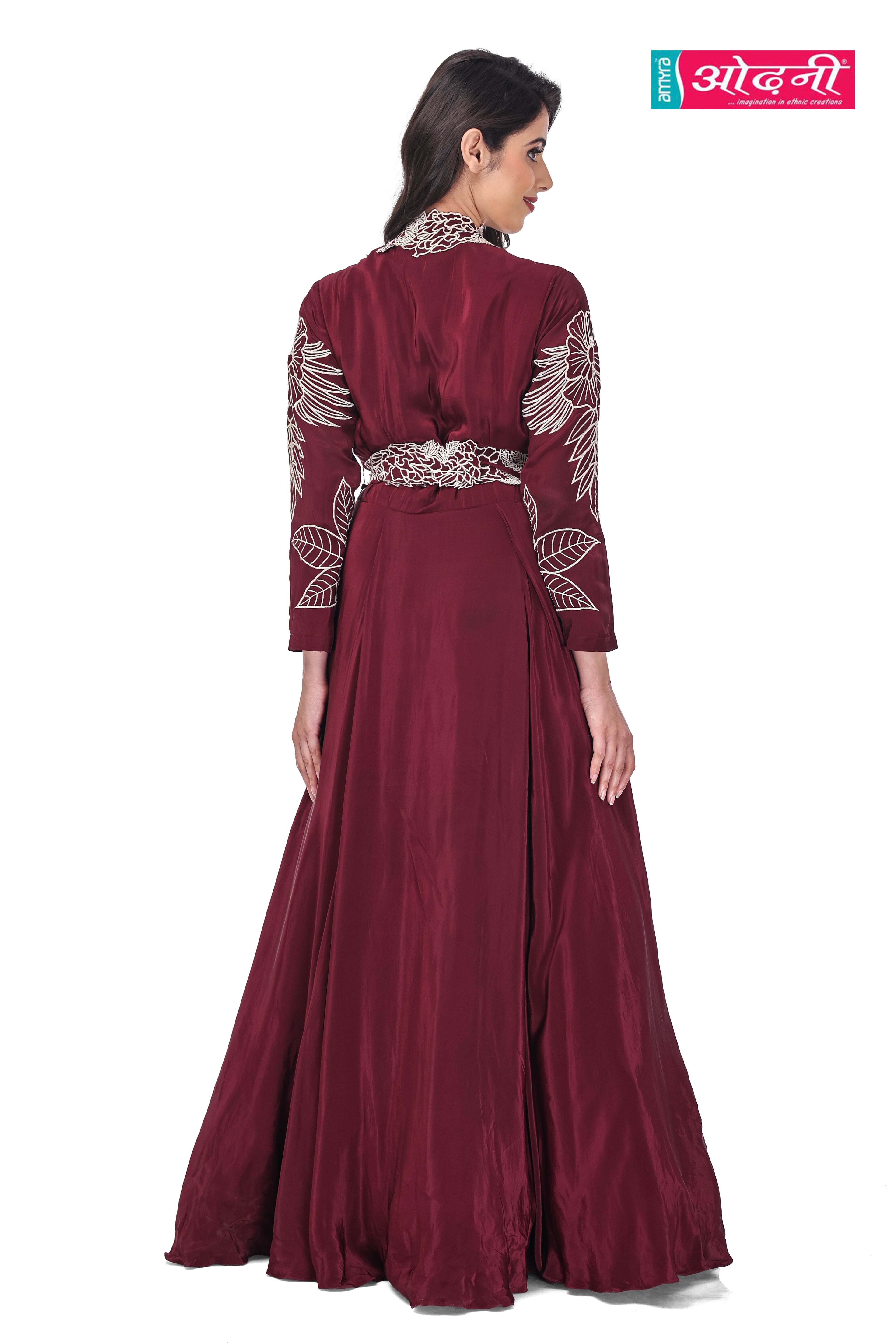 Maroon Majestic Gown (1948 B-13)