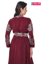 Maroon Majestic Gown (1948 B-13)