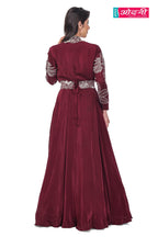 Maroon Majestic Gown (1948 B-13)