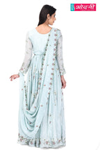 Frost Blossom Anarkali Set (1838 GS-151)