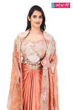 Amber Bloom Drape Set (MV-1023 GS-73)