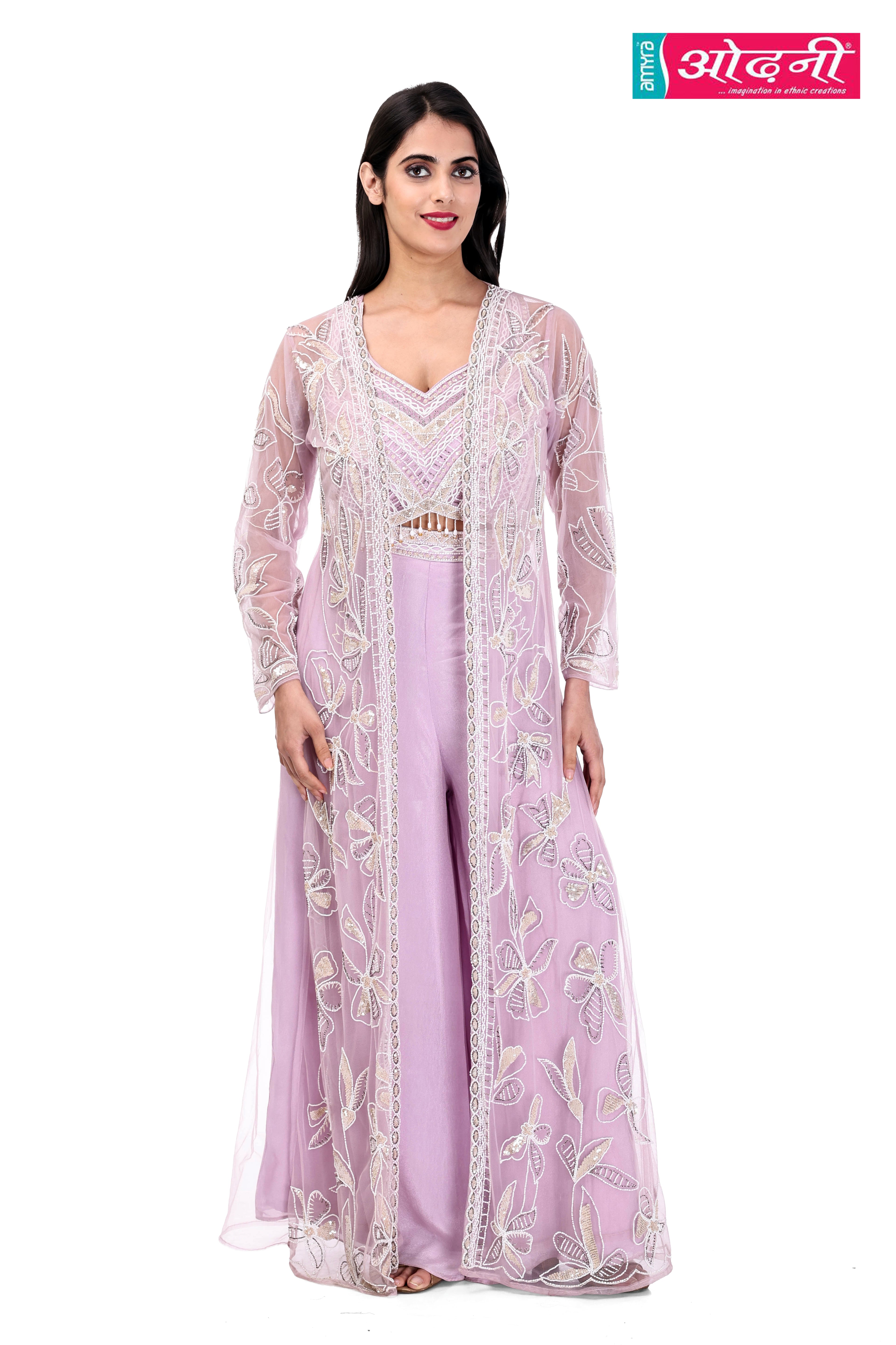 Lilac Blossom Cape Set (7568 M-16)