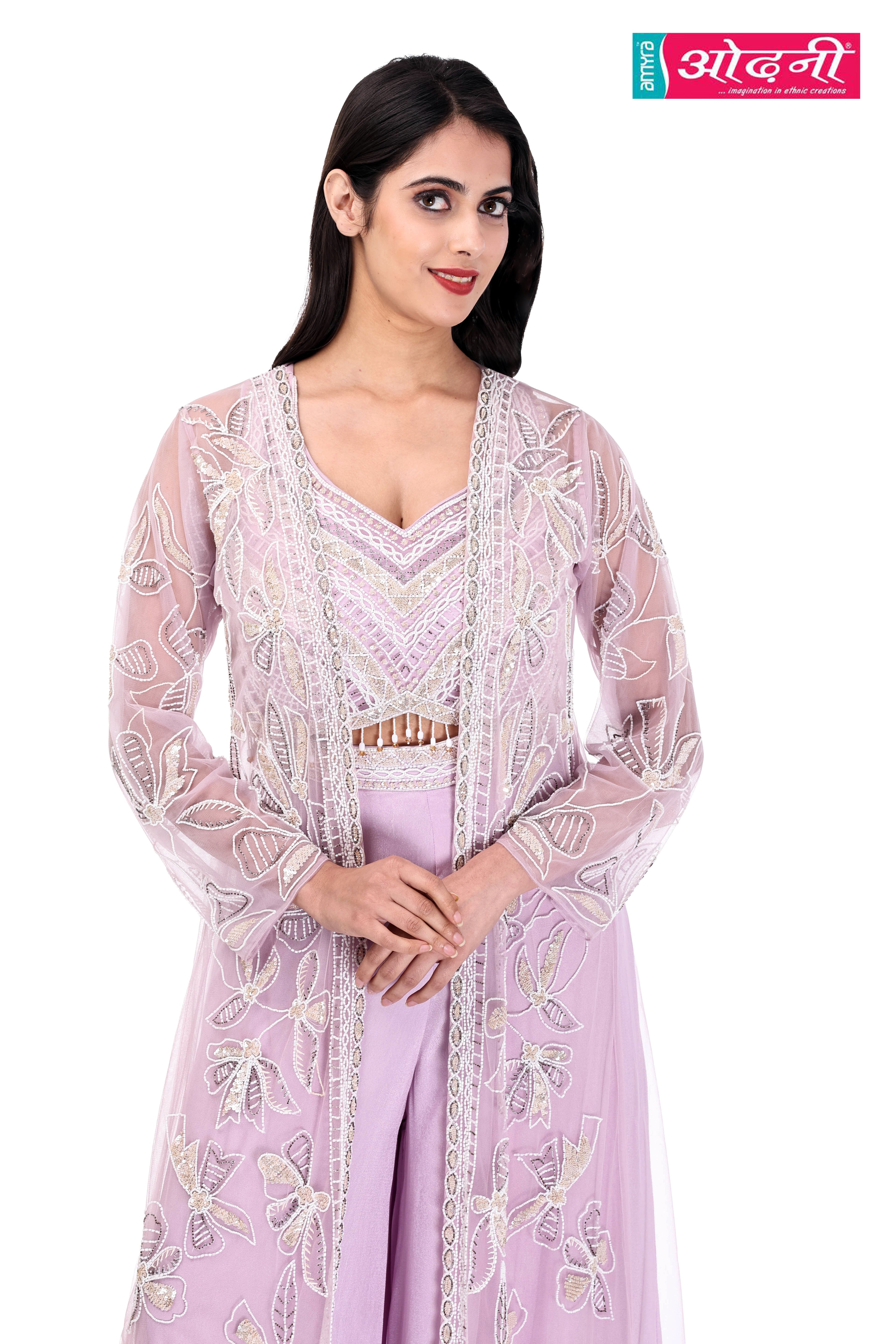 Lilac Blossom Cape Set (7568 M-16)