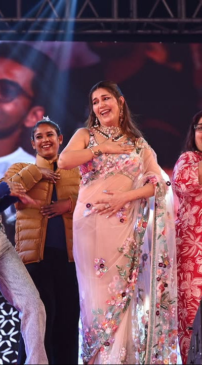 Handwork Saree in Pastel Palette - by Sapna Chaudhry (D-93)