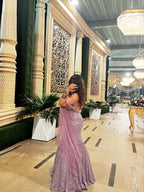 The Sparkling Lilac Mermaid Lehenga (LGN-308 D-42)