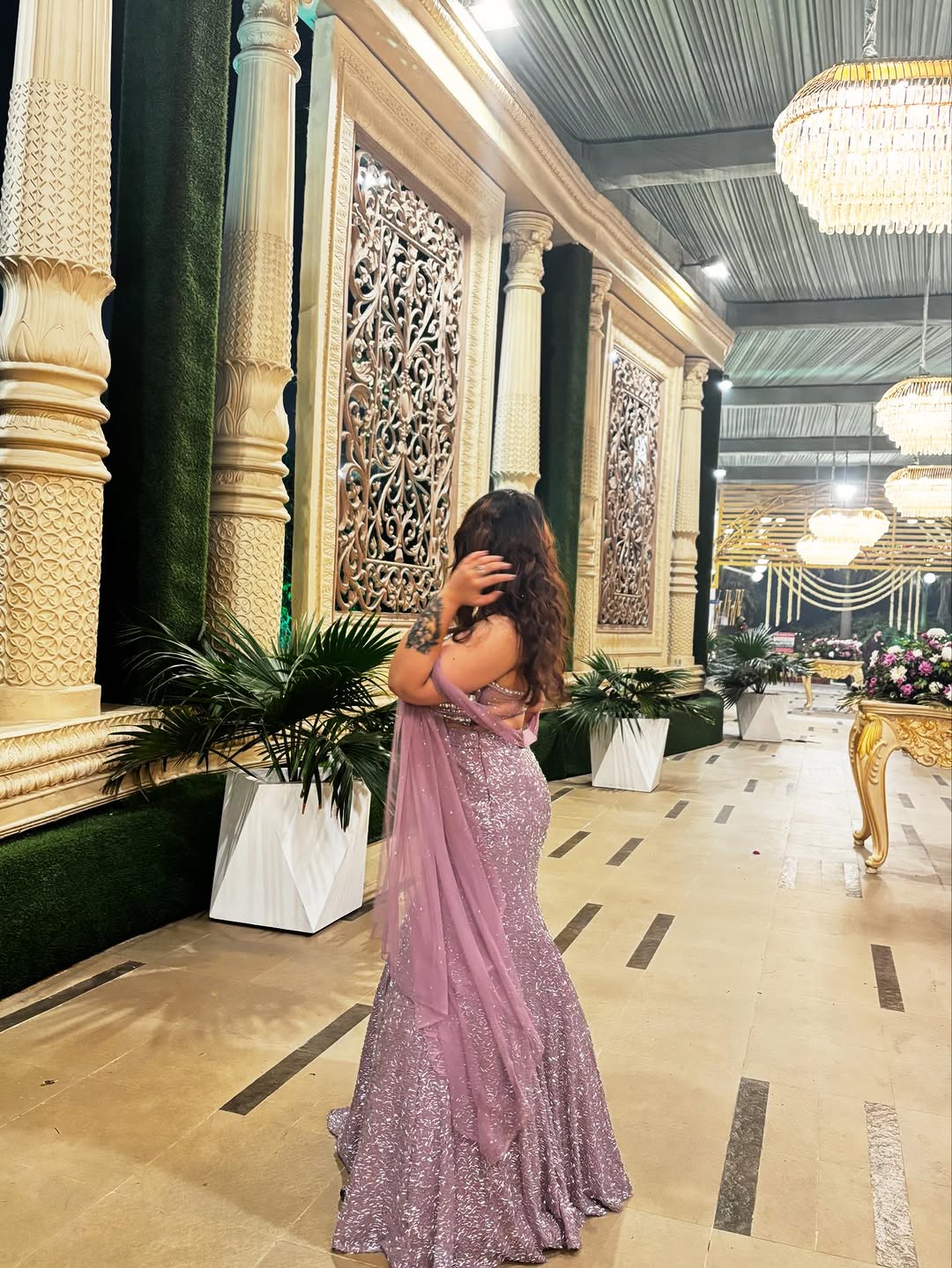 The Sparkling Lilac Mermaid Lehenga (LGN-308 D-42)