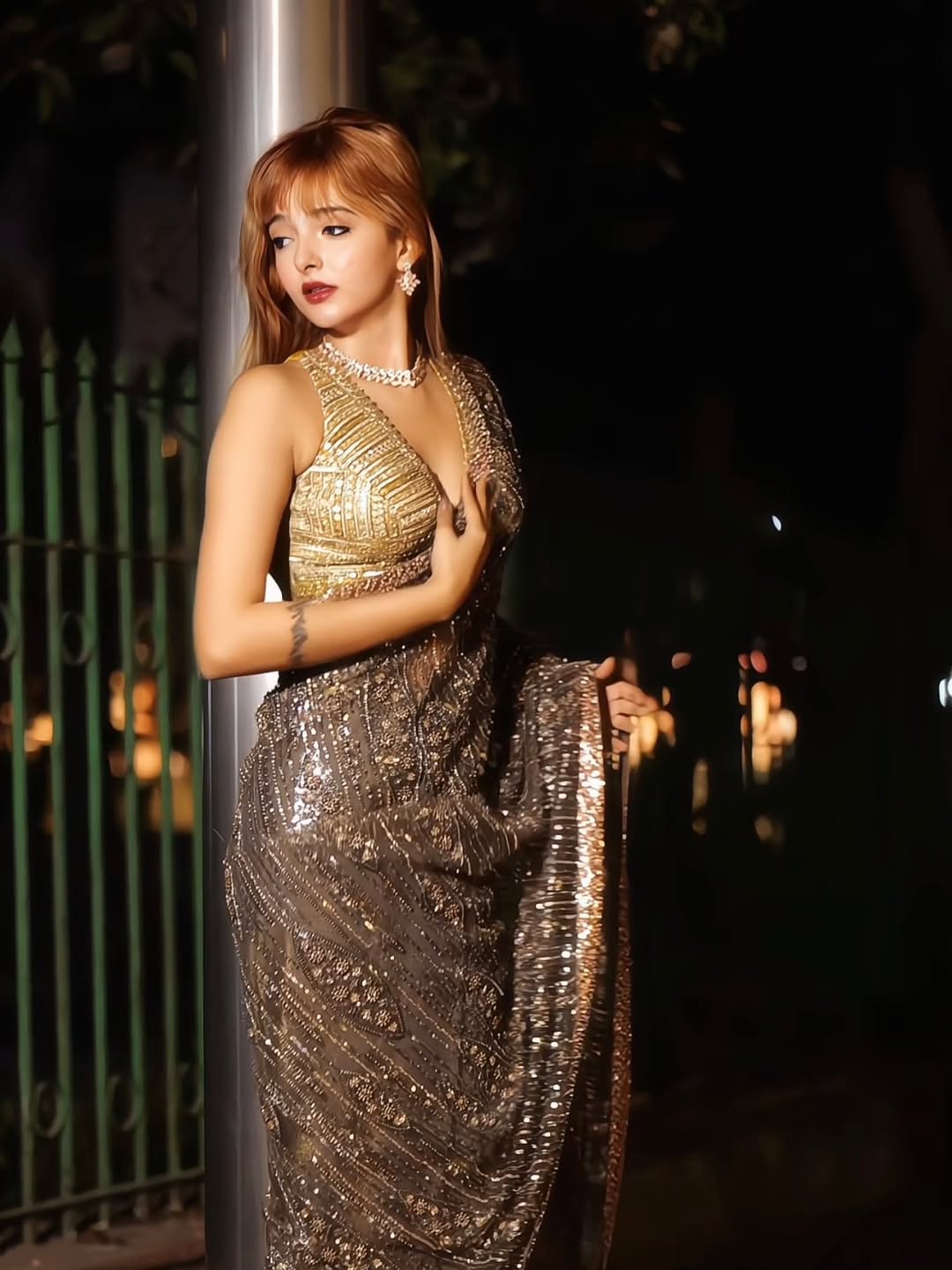 The Twilight Sequin Drape Saree (1057 GS-80) Main image