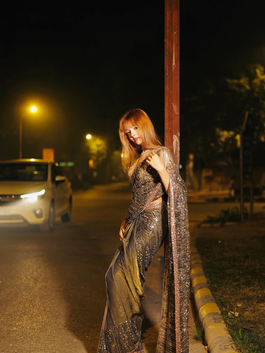 The Twilight Sequin Drape Saree (1057 GS-80)