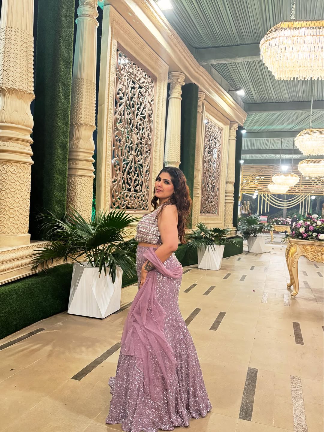 The Sparkling Lilac Mermaid Lehenga (LGN-308 D-42) Secondary image