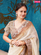 Ivory Elegance Embellished Saree (1041 B-181)