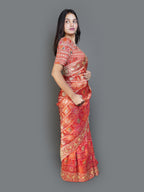 Bridal Red & Gold Brocade Saree (5931 B-129)