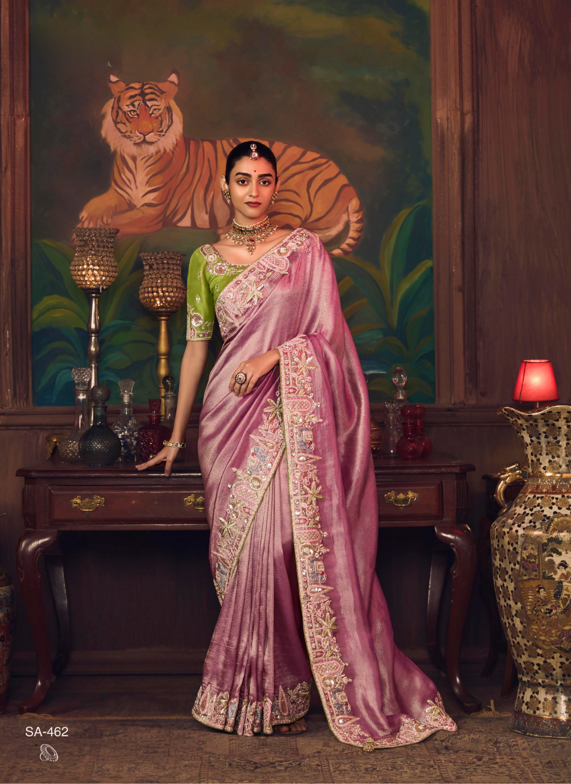 The 'Amethyst Regal' Saree (SA-462 GS-98)