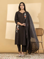 Chanderi Silk Suit Set