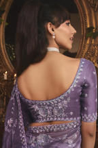 The 'Lavender Haze' Saree (5482 GS-98)