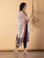 Azure Geometric Ajrakh Suit Set
