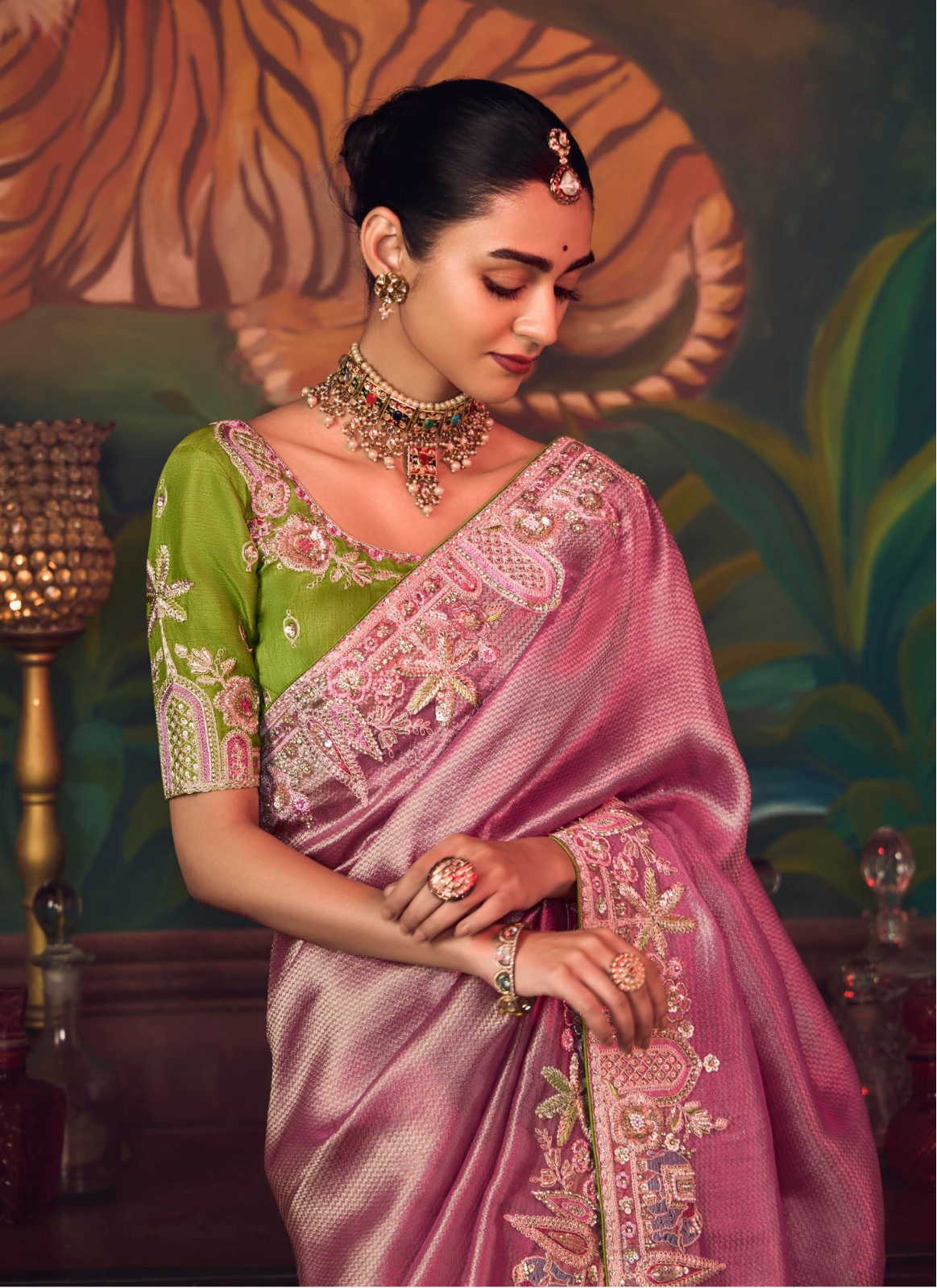 The 'Amethyst Regal' Saree (SA-462 GS-98)