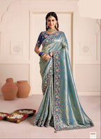 Neelam Metallic Bloom Saree
