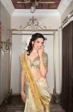 Gilded Sage Organza Saree (8958 B-88)